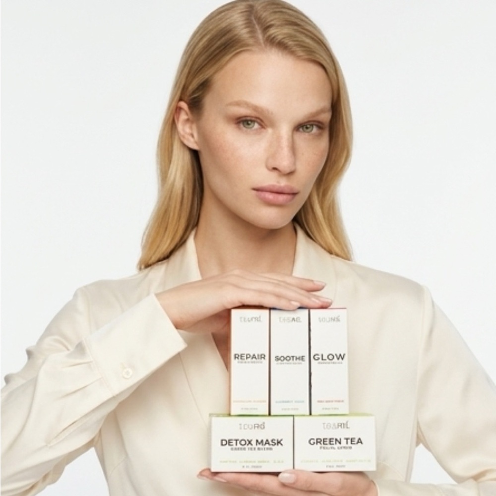 Teami Beauty Blends (Detox Mask, Green Tea Facial Scrub,Infused Oil)
